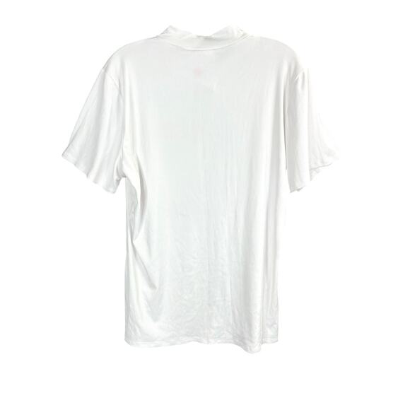 Love J Short Sleeve White Rib Knit Top 2X NWT - Picture 2 of 5